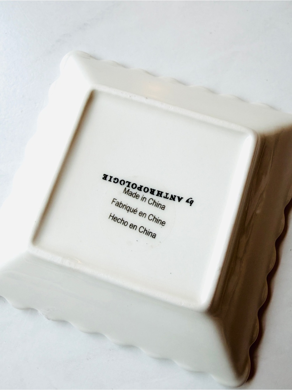 NEW Anthropologie Georgia Stoneware Trinket Dish, Pink & Green - Picture 7 of 7
